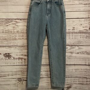 SHEIN High Rise Light Blue Jeans